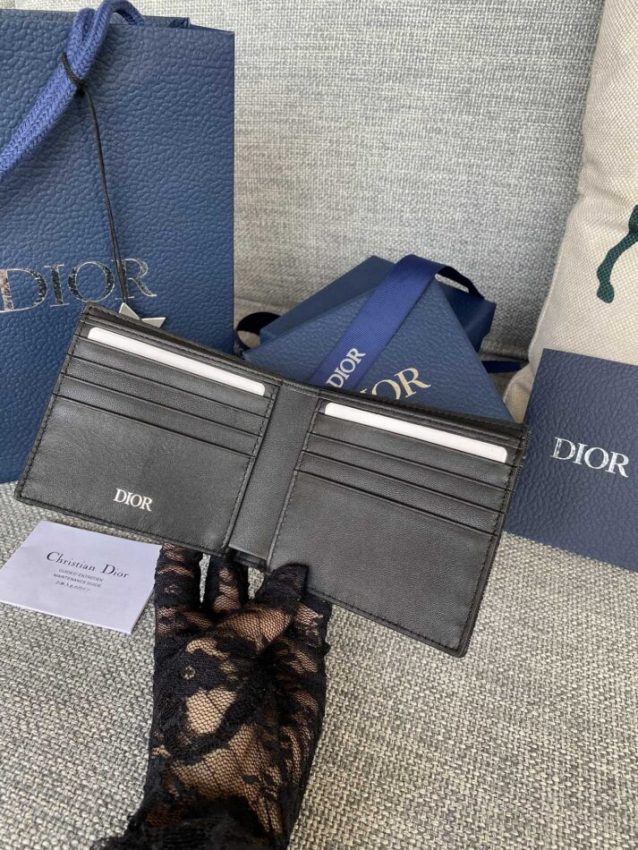Replica Dior Jacquard Wallet Black 6 Replica Dior Jacquard Wallet Black - best quality luxury bag dupe