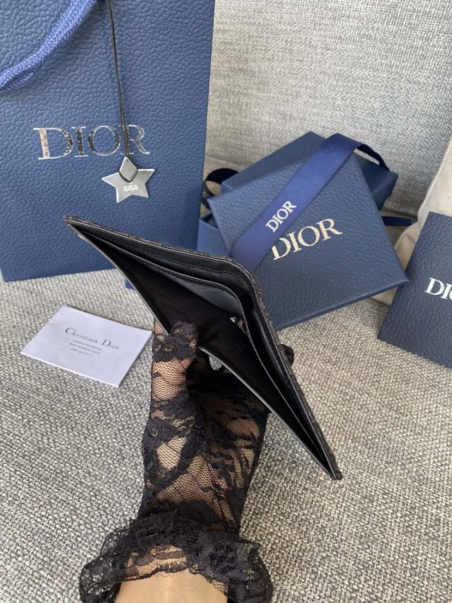 Replica Dior Jacquard Wallet Black 9 Replica Dior Jacquard Wallet Black - authentic-look luxury purse replica