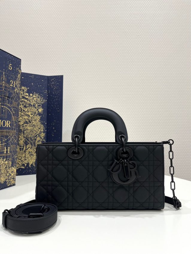 Replica Dior Lady D-Joy Large Bag Black Matte 1 Replica Dior Lady D-Joy Large Bag Black Matte - 1:1 designer replica handbag