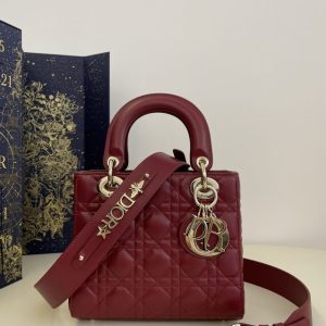 Replica Lady Dior Bordeaux ABC 1 Replica Lady Dior Bordeaux ABC - realistic designer-inspired fake bag
