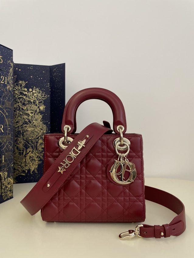 Replica Lady Dior Bordeaux ABC 1 Replica Lady Dior Bordeaux ABC - realistic designer-inspired fake bag