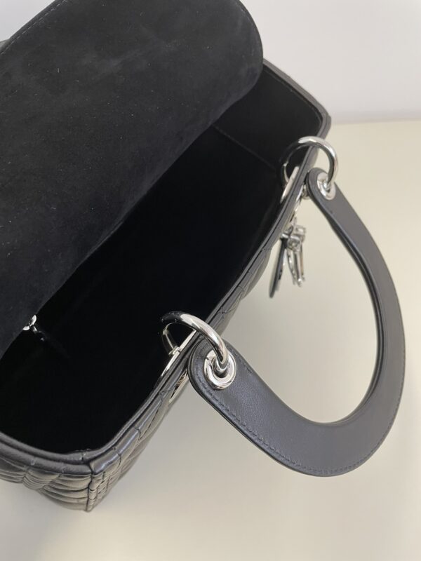 Replica Lady Dior Large Black Silver 7 Replica Lady Dior Large Black Silver - top-rated replica designer bag