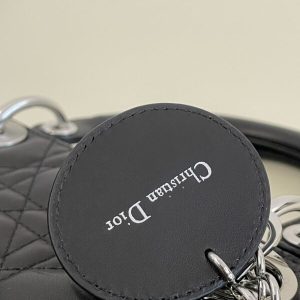 Replica Lady Dior Large Black Silver 2 Replica Lady Dior Large Black Silver - near-authentic luxury replica handbag