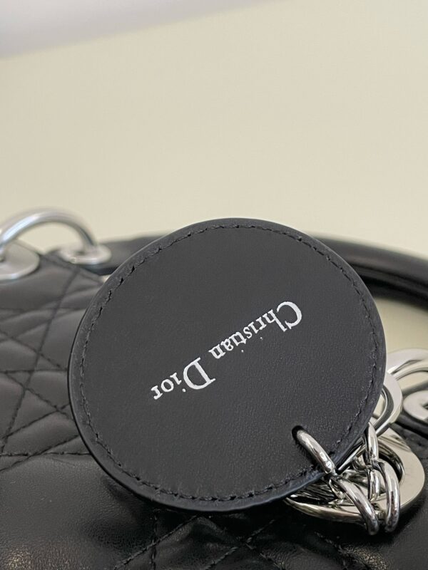 Replica Lady Dior Large Black Silver 2 Replica Lady Dior Large Black Silver - near-authentic luxury replica handbag