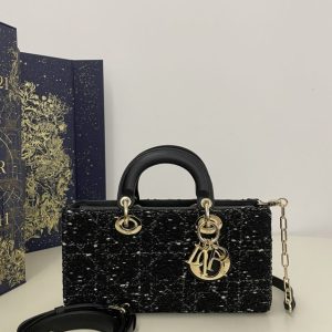 Replica Dior Lady D-Joy Large Bag Wool 1 Replica Dior Lady D-Joy Large Bag Wool - top-tier luxury replica shoulder bag