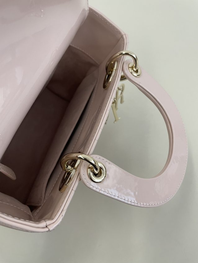 Replica Lady Dior Patent Pink ABC 3 Replica Lady Dior Patent Pink ABC - near-authentic luxury replica handbag