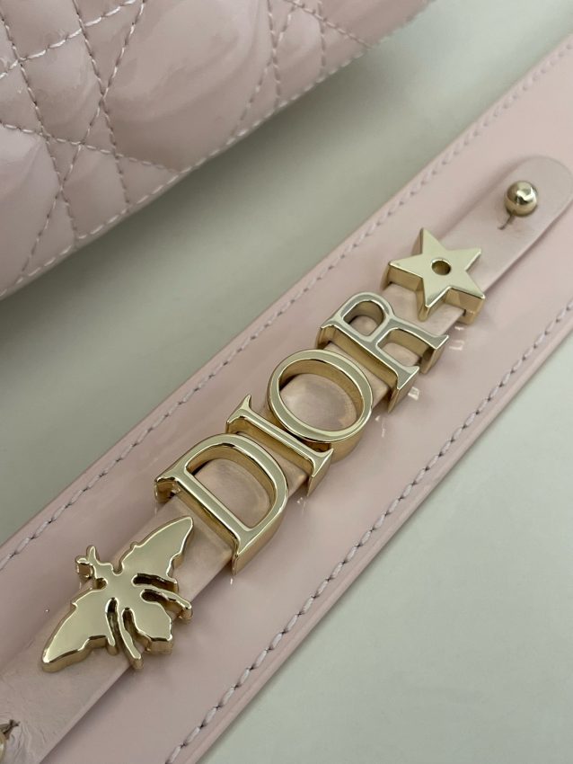 Replica Lady Dior Patent Pink ABC 7 Replica Lady Dior Patent Pink ABC - near-authentic luxury replica handbag