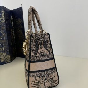 Replica Lady Dior D-Lite Beige Zodiac 4 Replica Lady Dior D-Lite Beige Zodiac - elite superclone designer purse