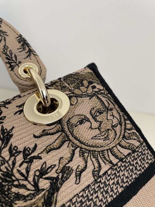 Replica Lady Dior D-Lite Beige Zodiac 3 Replica Lady Dior D-Lite Beige Zodiac - near-authentic luxury replica handbag
