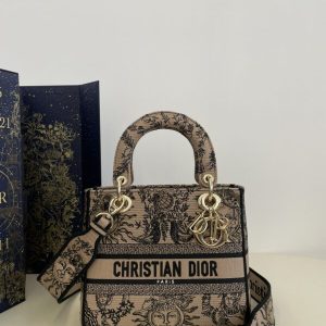 Replica Lady Dior D-Lite Beige Zodiac 1 Replica Lady Dior D-Lite Beige Zodiac - 1:1 designer replica handbag