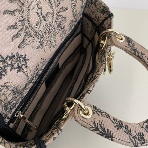 Replica Lady Dior D-Lite Beige Zodiac 6 Replica Lady Dior D-Lite Beige Zodiac - high-end fake designer purse