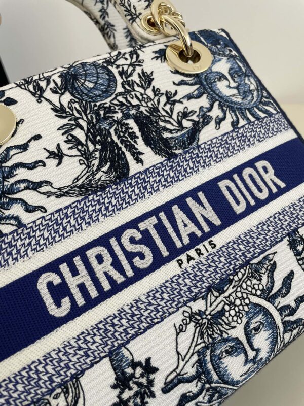 Replica Lady Dior D-Lite Blue Zodiac 3 Replica Lady Dior D-Lite Blue Zodiac - premium-grade designer purse dupe