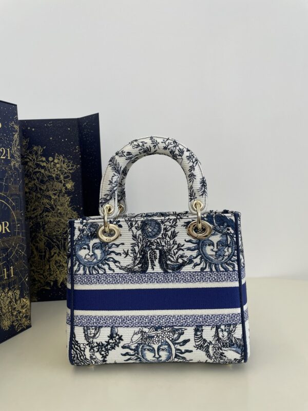 Replica Lady Dior D-Lite Blue Zodiac 6 Replica Lady Dior D-Lite Blue Zodiac - high-accuracy replica luxury purse