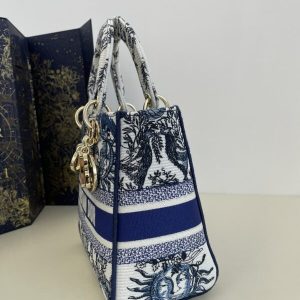 Replica Lady Dior D-Lite Blue Zodiac 7 Replica Lady Dior D-Lite Blue Zodiac - realistic designer-inspired fake bag
