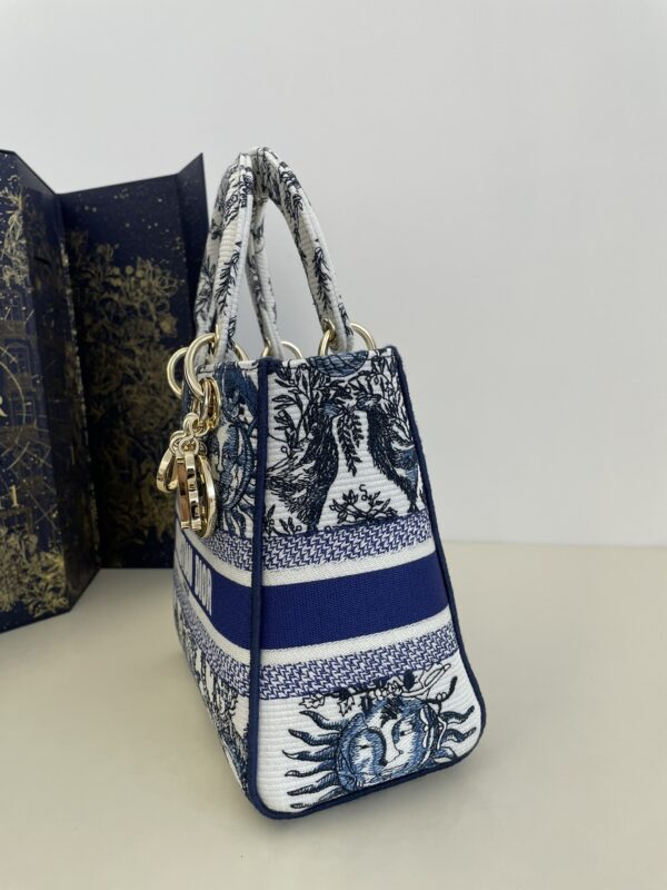 Replica Lady Dior D-Lite Blue Zodiac 7 Replica Lady Dior D-Lite Blue Zodiac - realistic designer-inspired fake bag