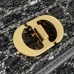 Replica Dior Miss Caro Black Wool 4 Replica Dior Miss Caro Black Wool - near-authentic luxury replica handbag