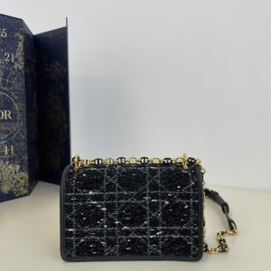 Replica Dior Miss Caro Black Wool 5 Replica Dior Miss Caro Black Wool - elite superclone designer purse