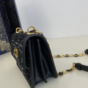 Replica Dior Miss Caro Black Wool 8 Replica Dior Miss Caro Black Wool - best quality luxury bag dupe