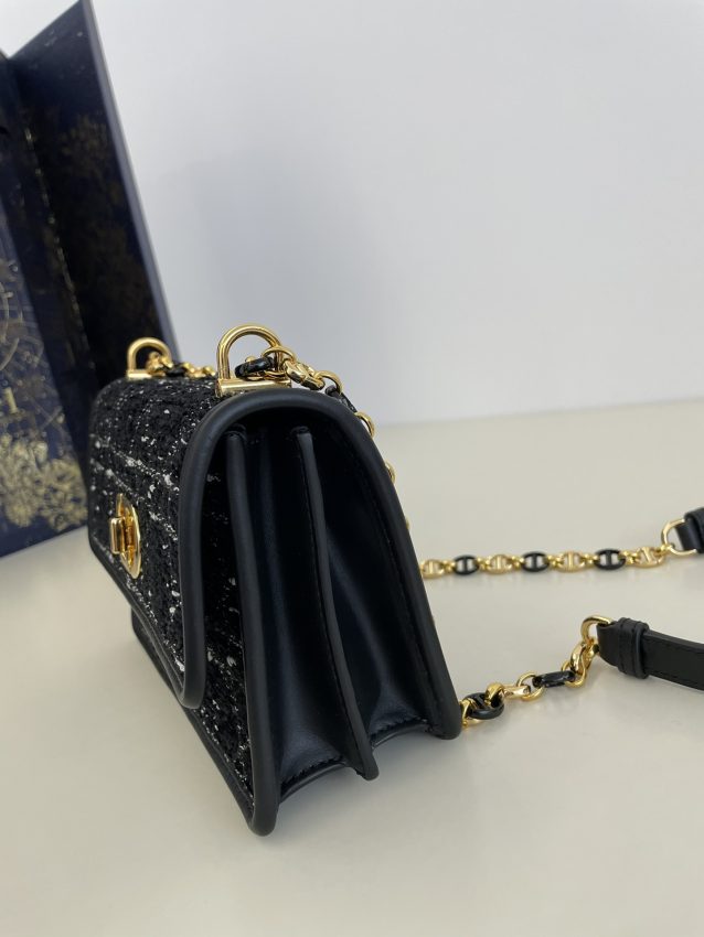 Replica Dior Miss Caro Black Wool 8 Replica Dior Miss Caro Black Wool - best quality luxury bag dupe