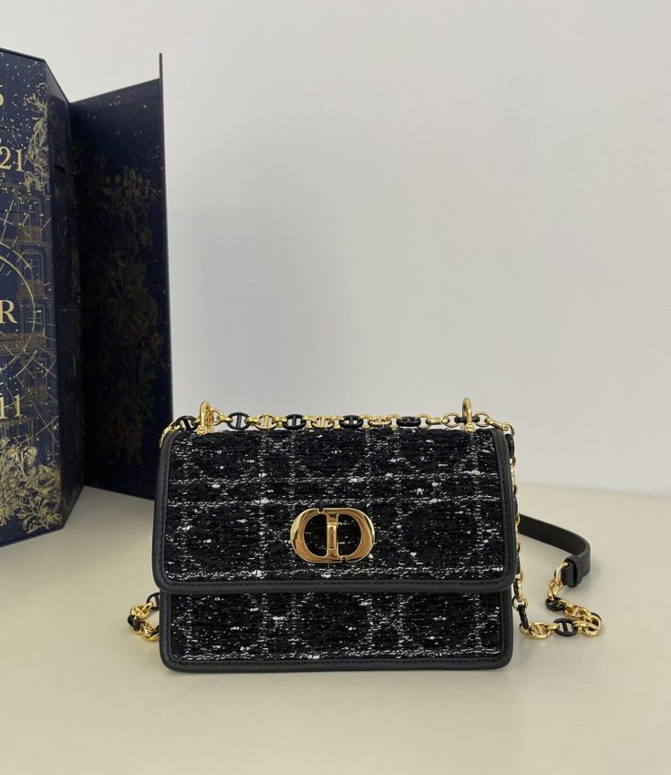 Replica Dior Miss Caro Black Wool 1 Replica Dior Miss Caro Black Wool - 1:1 designer replica handbag