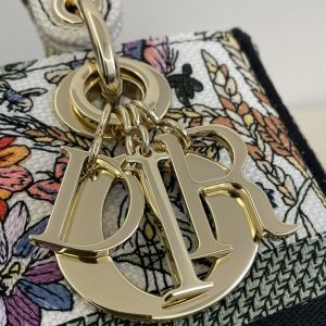 Replica Lady Dior D-Lite Purple Flowers 8 Replica Lady Dior D-Lite Purple Flowers - authentic-look luxury purse replica