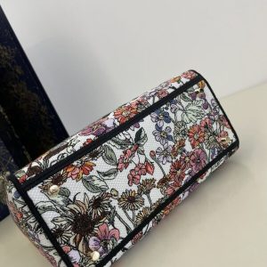 Replica Lady Dior D-Lite Purple Flowers 3 Replica Lady Dior D-Lite Purple Flowers - high-quality designer bag clone