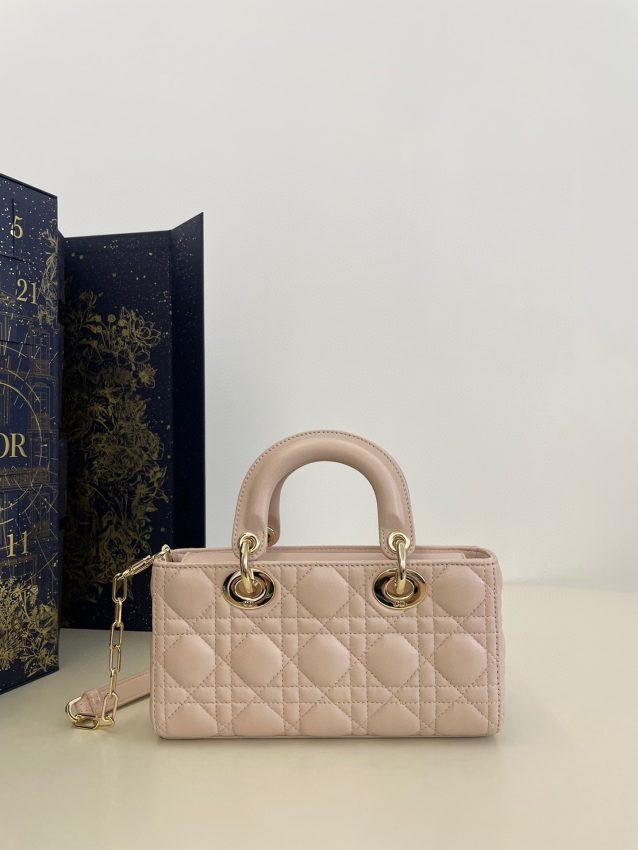 Replica Dior Lady D-Joy Bag Pink 2 Replica Dior Lady D-Joy Bag Pink - premium 1:1 fake handbag model