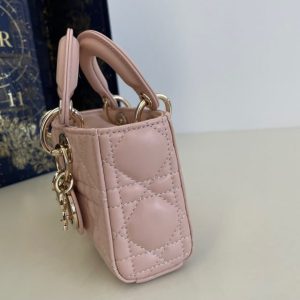 Replica Dior Lady D-Joy Mini Bag Pink 6 Replica Dior Lady D-Joy Mini Bag Pink - premium 1:1 fake handbag model