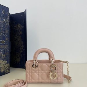 Replica Dior Lady D-Joy Mini Bag Pink 1 Replica Dior Lady D-Joy Mini Bag Pink - ultra-realistic fake designer tote