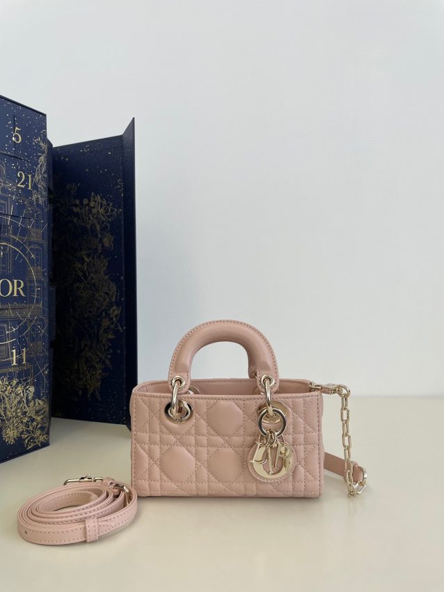 Replica Dior Lady D-Joy Mini Bag Pink 1 Replica Dior Lady D-Joy Mini Bag Pink - ultra-realistic fake designer tote