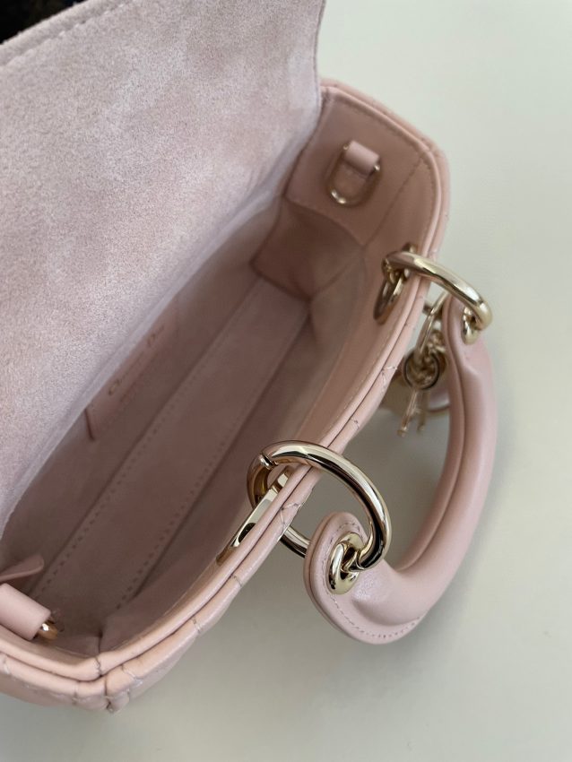 Replica Dior Lady D-Joy Mini Bag Pink 9 Replica Dior Lady D-Joy Mini Bag Pink - realistic designer-inspired fake bag