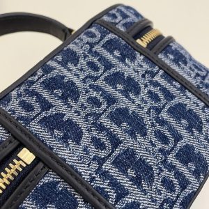 Replica Dior 30 Montaigne Vanity Denim Blue 9 Replica Dior 30 Montaigne Vanity Denim Blue - near-authentic luxury replica handbag