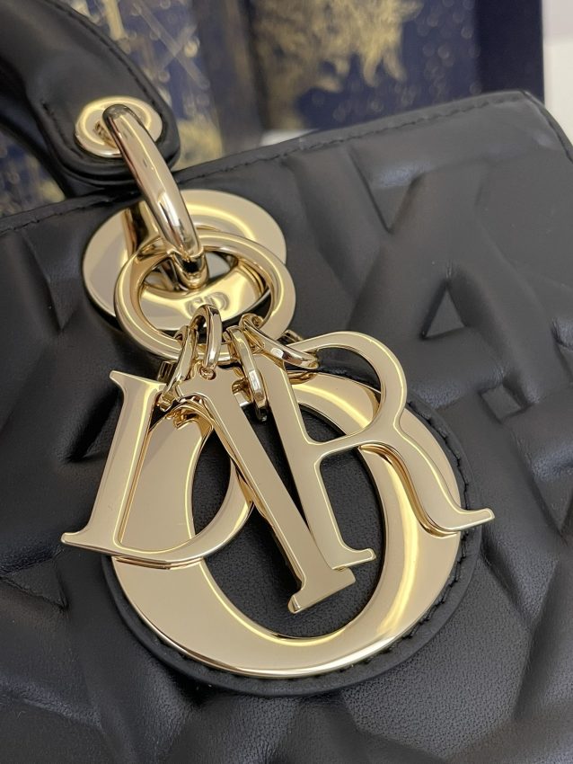 Replica Dior Lady D-Joy Large Bag Black New 3 Replica Dior Lady D-Joy Large Bag Black New - high-accuracy replica luxury purse