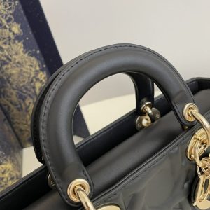 Replica Dior Lady D-Joy Large Bag Black New 6 Replica Dior Lady D-Joy Large Bag Black New - ultra-realistic fake designer tote