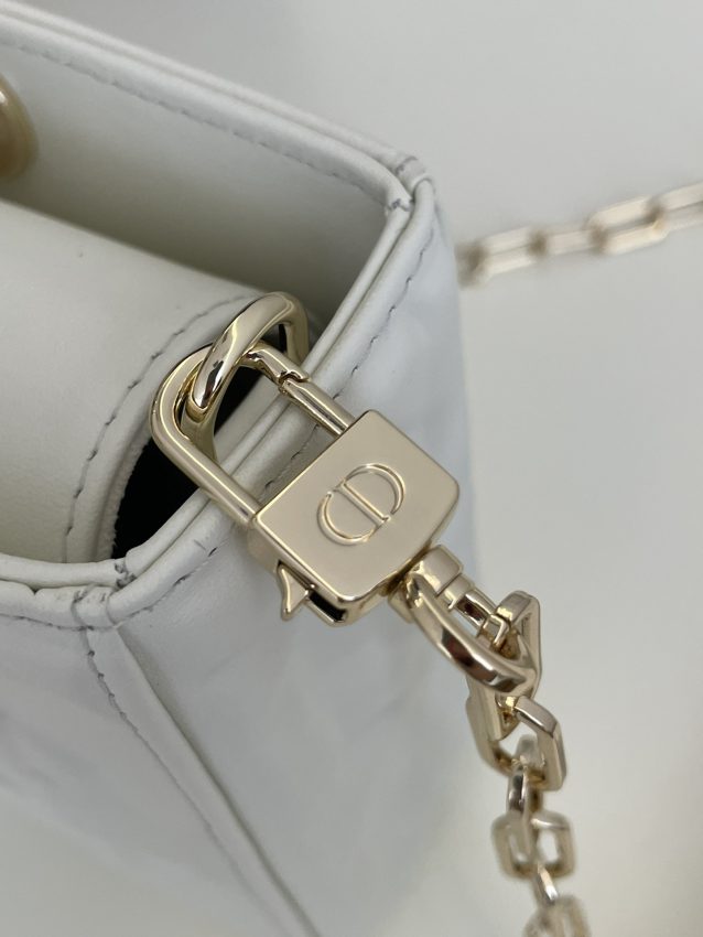Replica Dior Lady D-Joy Large Bag New White 3 Replica Dior Lady D-Joy Large Bag New White - authentic-look luxury purse replica