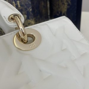 Replica Dior Lady D-Joy Large Bag New White 4 Replica Dior Lady D-Joy Large Bag New White - premium 1:1 fake handbag model