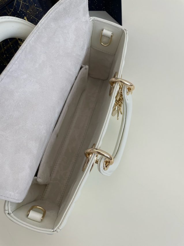 Replica Dior Lady D-Joy Large Bag New White 8 Replica Dior Lady D-Joy Large Bag New White - 1:1 designer replica handbag