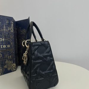 Replica Lady Dior Large Black New 4 Replica Lady Dior Large Black New - authentic-look luxury purse replica