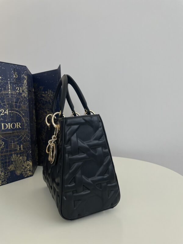 Replica Lady Dior Large Black New 4 Replica Lady Dior Large Black New - authentic-look luxury purse replica