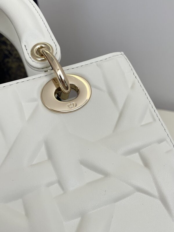 Replica Lady Dior Medium White 2 Replica Lady Dior Medium White - premium-grade designer purse dupe