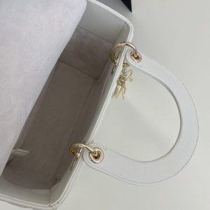 Replica Lady Dior Medium White 3 Replica Lady Dior Medium White - authentic-look luxury purse replica