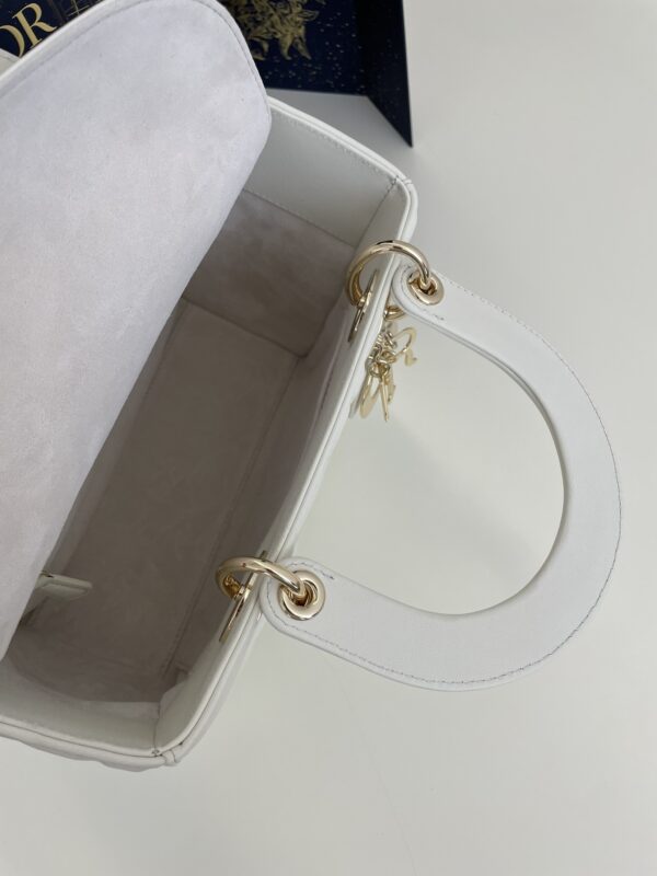 Replica Lady Dior Medium White 3 Replica Lady Dior Medium White - authentic-look luxury purse replica