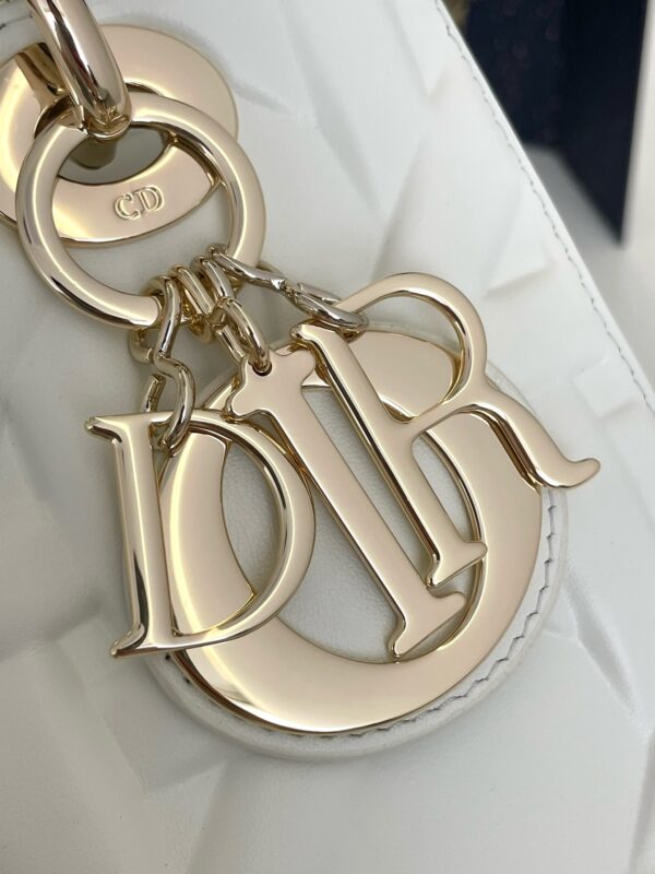 Replica Lady Dior Medium White 4 Replica Lady Dior Medium White - premium 1:1 fake handbag model