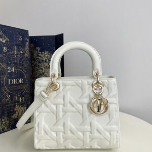 Replica Lady Dior Medium White 1 Replica Lady Dior Medium White - elite superclone designer purse