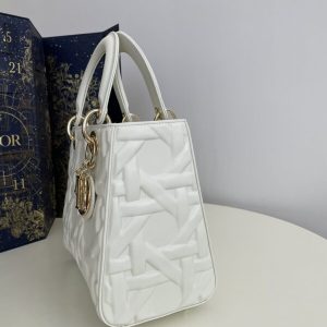 Replica Lady Dior Medium White 9 Replica Lady Dior Medium White - high-accuracy replica luxury purse