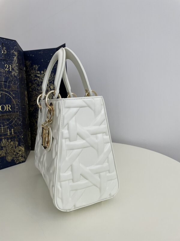 Replica Lady Dior Medium White 9 Replica Lady Dior Medium White - high-accuracy replica luxury purse