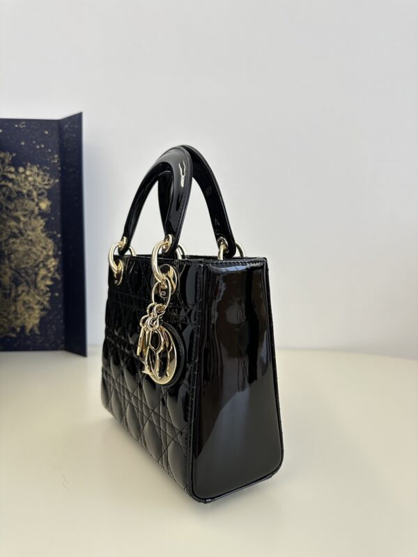 Replica Lady Dior Patent Black ABC 4 Replica Lady Dior Patent Black ABC - elite superclone designer purse