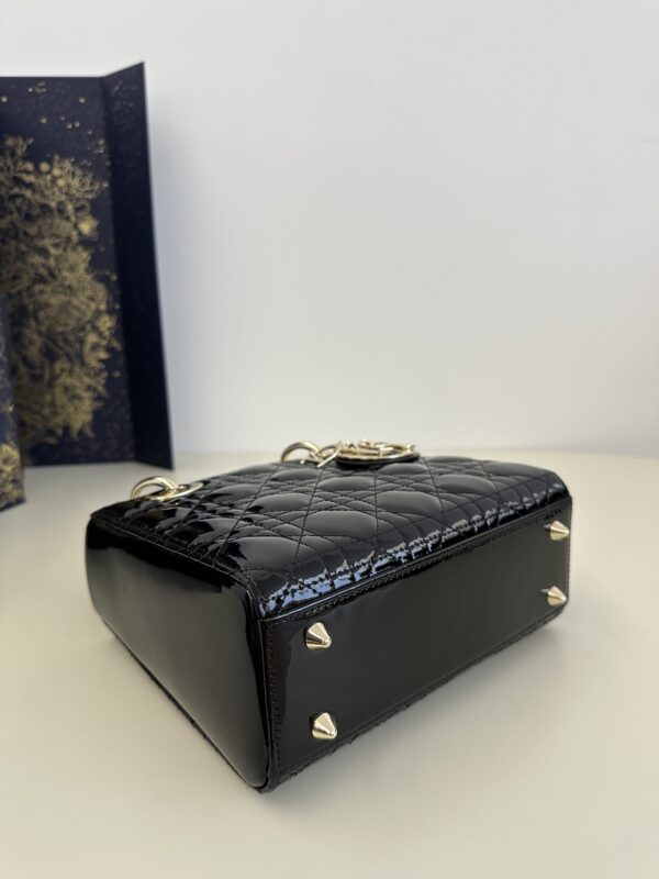 Replica Lady Dior Patent Black ABC 7 Replica Lady Dior Patent Black ABC - high-accuracy replica luxury purse