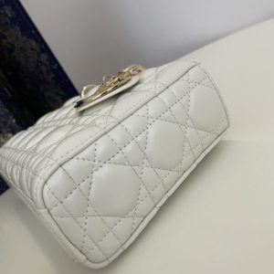 Replica Dior Lady D-Joy Large Bag White 2 Replica Dior Lady D-Joy Large Bag White - elite superclone designer purse
