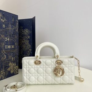 Replica Dior Lady D-Joy Large Bag White 1 Replica Dior Lady D-Joy Large Bag White - premium-grade designer purse dupe